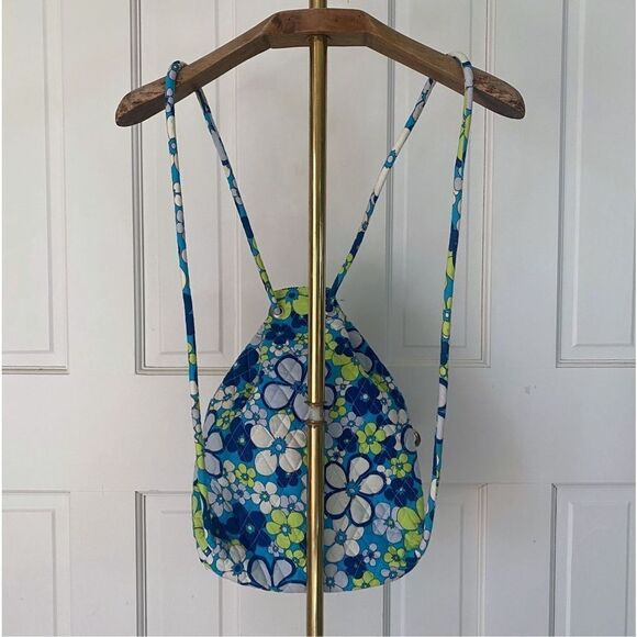 Vintage 00s Vera Bradley Floral Drawstring Backpack - Picture 4 of 6